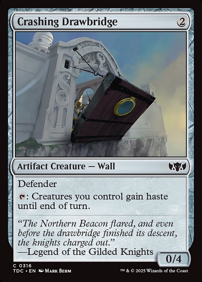 image Crashing Drawbridge