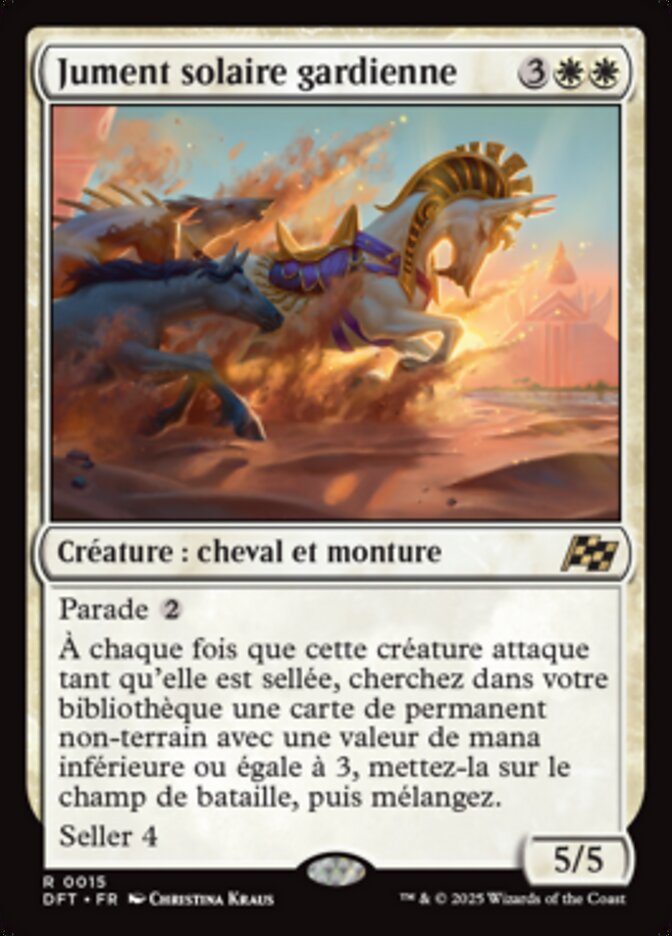 image Jument solaire gardienne
