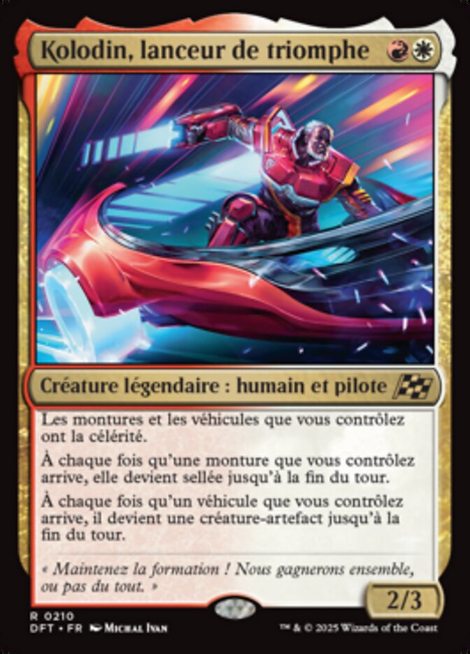 image Kolodin, lanceur de triomphe
